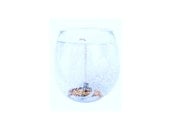 Wedding Candle Favors, Reception Décor Gold, White Gold Bands or Seashells in Glass Votives Set of 12