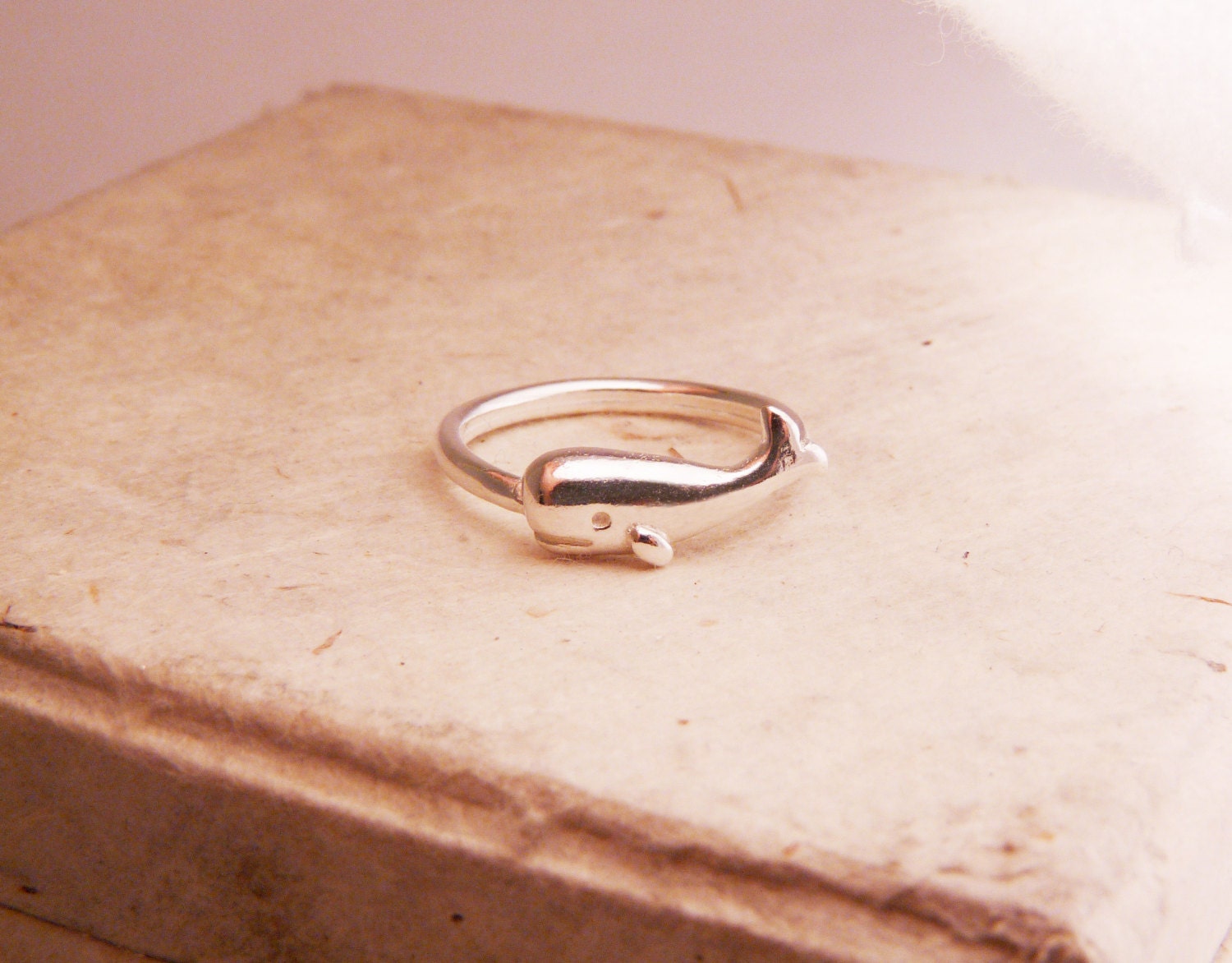 Silver Whale Ring (Pure Silver Ring)