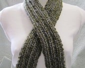 Knit Wool Scarf In Very Soft Chunky  Merino Wool Winter Fashion Winter Accessories
