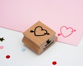 Heart and Arrow rubber stamp