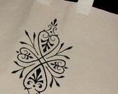 Hand Painted Bag - Large Grocery and Shopping Tote
