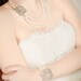 ELOISE Bridal Jewelry Bracelet-- Ornate Rhinestone Vintage Multi-strand Swarovski Pearl Bracelet from Camilla Christine