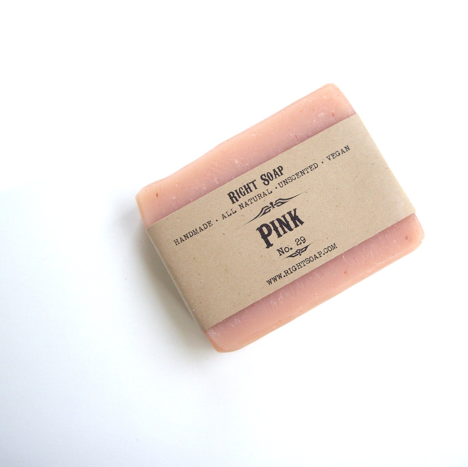 Pink clay soap .Vegan soap. 100% Natural soap, Unscented soap, pink soap, women gifts - RightSoap