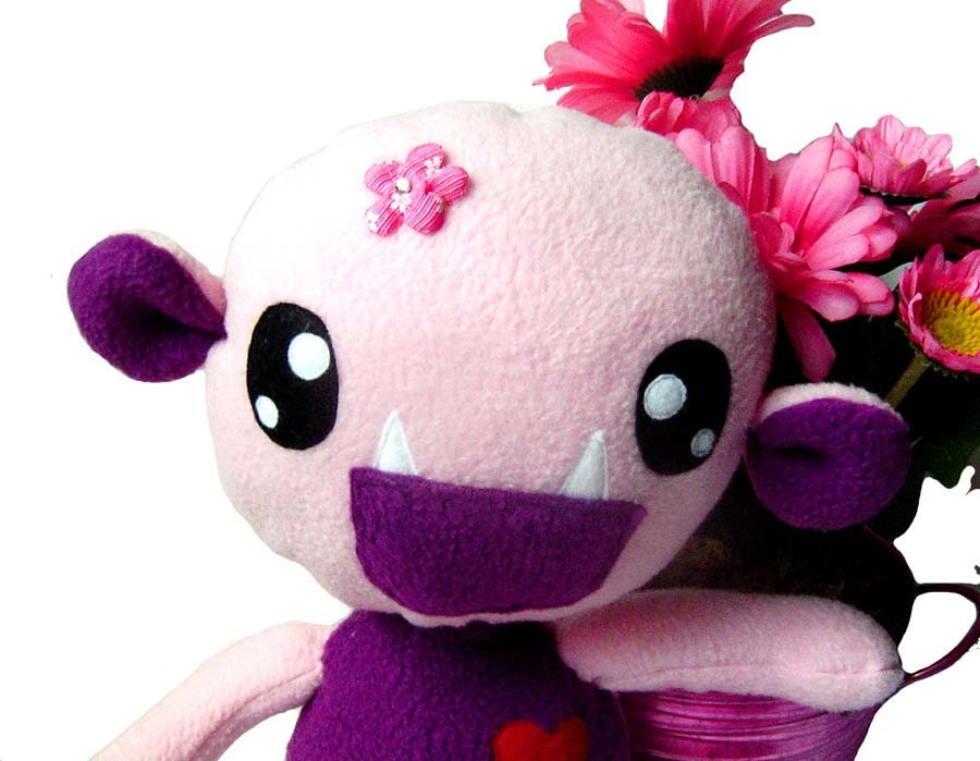 Big Fluse Kawaii Plush Monster Purple -Pink