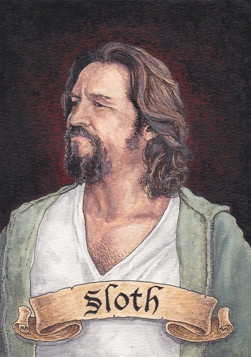 The Dude 5x7 Print from the series 7 Sins