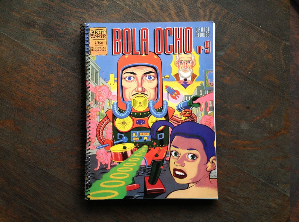 Daniel Clowes Bola Ocho no.9 Upcycled Comic Notebook