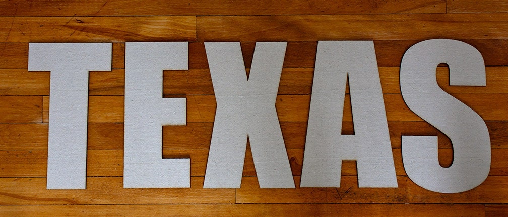 State Sign in Canvas Letters, Home Decor, Custom State Name, Texas