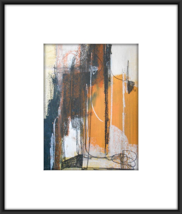 Urban Modern Abstract Concept Mixed Media Painting/Drawing 11.7x8.3 " The Soul of This Neighborhood Ever Remain 045 "