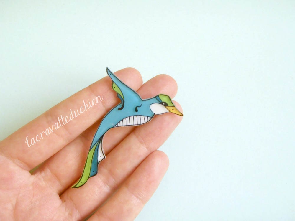 Bird jewelry, Hummingbird Brooch, Animal jewelry