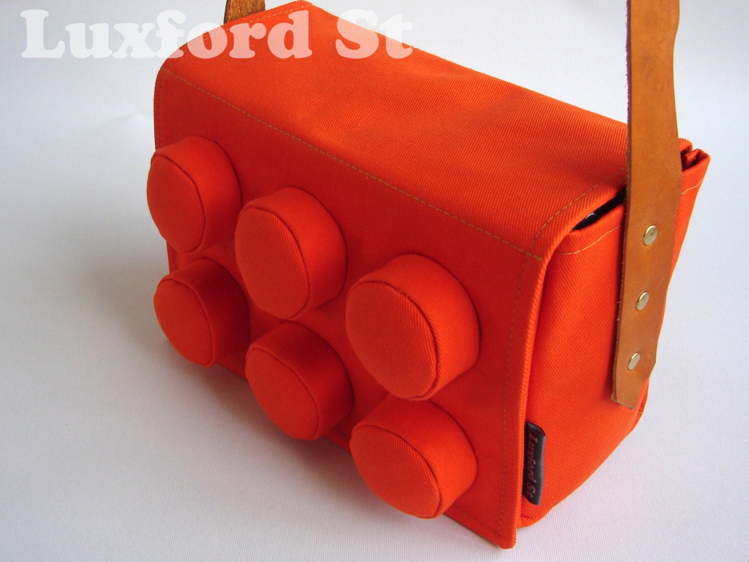Block Bag in Orange