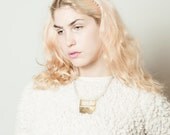 Awning Hand Braided Brass Necklace