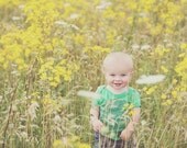 Baby Tshirt - American Apparel Baby Lap Tee in Grass Green - Animal Collective Nouns : childrens clothing, toddler