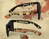 Sunglasses - The Walking Dead Wayfarer sunglasses zombie comic unique hand painted blood splatter Daryl Marle Dixon brothers