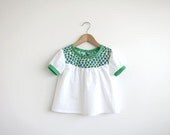 cotton blouse with vintage fabric detail