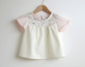 cotton blouse with Liberty print detail