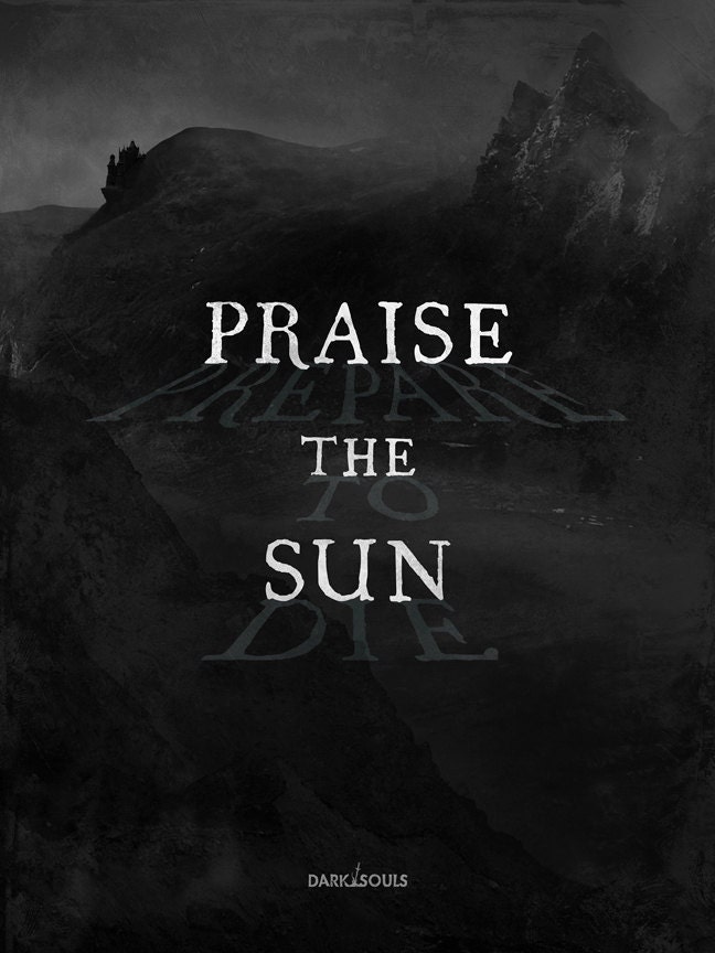 Dark Souls, Lordran, Video Games, Poster, Art Print, 9 x 12