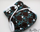 waterproof diaper cover swim Diaper Nautical Skullies Ready to Ship One Size