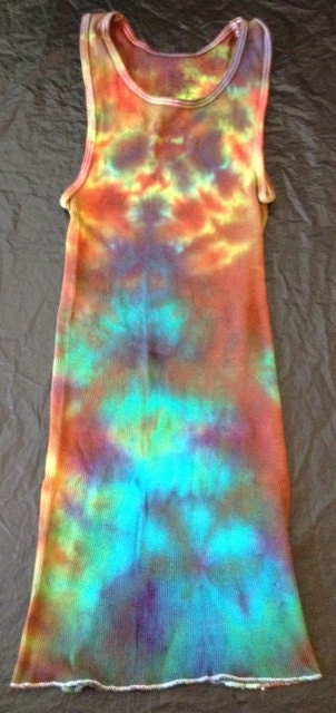 Tie Dye A Line Tank Top ADULT MEDIUM