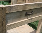 YOUR Custom Rustic Barn Wood Vanity or Cabinet with a Shelf