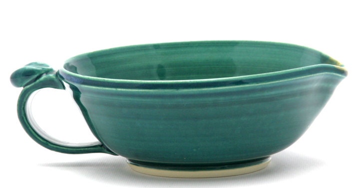 Green Batter Bowl in Copper Mountain Glaze Combination