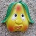 Vintage Retro PEAR Fruit hook Wall Hanging Anthropomorphic Chalkware