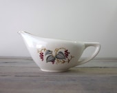 China Gravy Boat with Mid Century Design