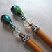Emerald Spring Beaded Hair Sticks