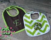 PERSONALIZED Set of 2 Baby Bibs - Baby Shower Gift