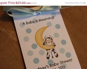 ON SALE A Cow Jumped Over the Moon Polka Dots Baby Shower Flower Seeds Party Favors