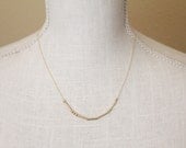 Gold Morse Code Love Necklace