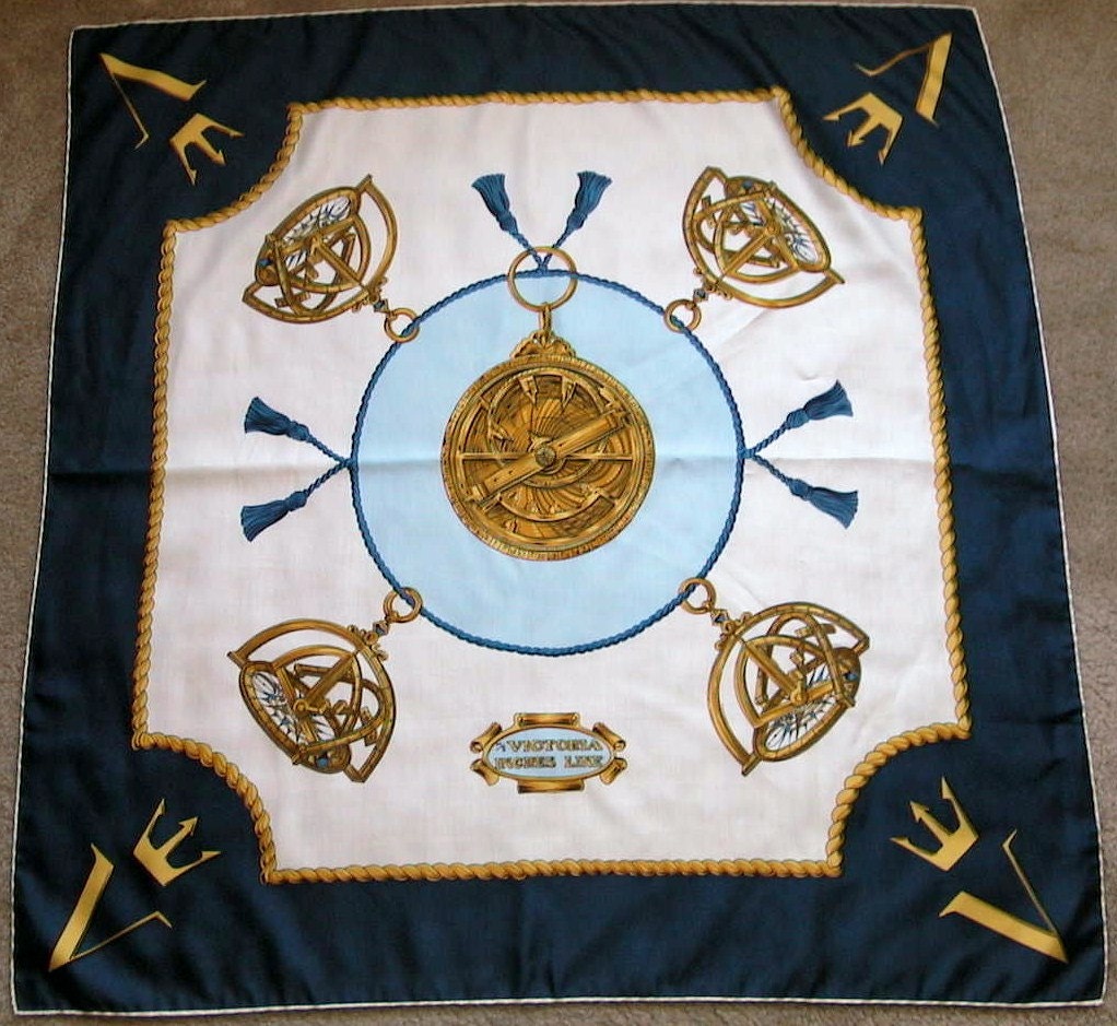 M/S Victoria INCRES LINE Cruise Liner Beautiful Ship Theme Silk Scarf 34x34