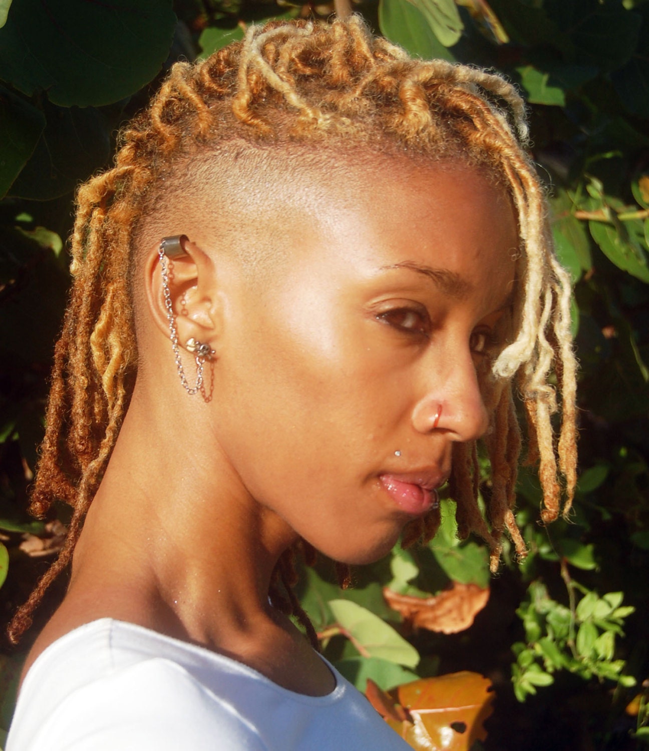 Custom Made, Delicate and Seamless 14 KT solid Red Gold NOSE RING, Accentuates all faces, 24 Gauge