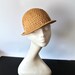 Antique Women's Straw Helmet Hat