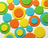 Circle shapes polka dot Cupcake & Cake Fondant Toppers Il_170x135