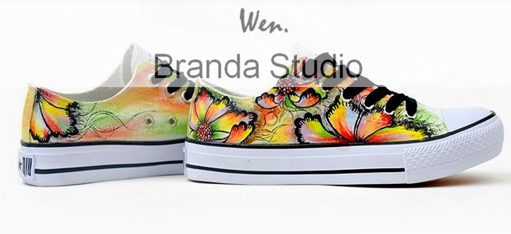 2013 Italy Venice Glass Low Style Top Hand Painted Shoes Custom Shoes,Fashion Shoes,Sneakers,100% Hand Painting