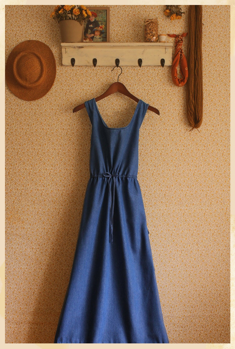 The Renee Denim Vintage Dress