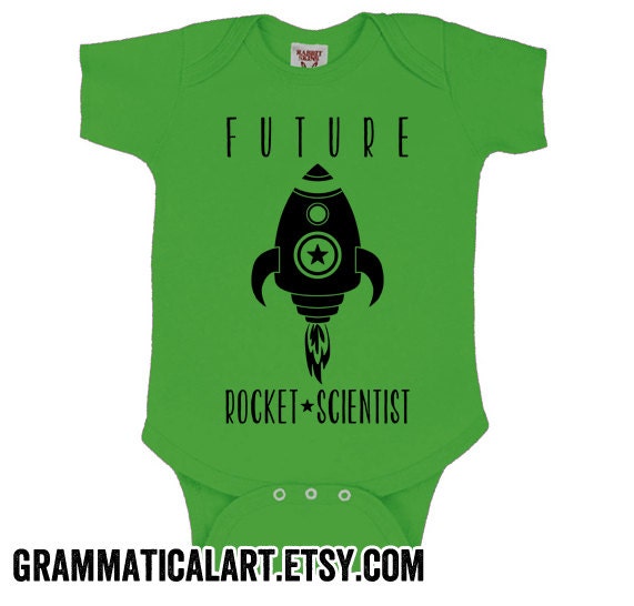 Future Scientist Onesie Rocket Scientist Creeper Space Baby Gifts for Science Nurseries Geekery Spaceship Science Onesie