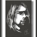 Papercut Art: Nirvana's Kurt Cobain, A4 size.