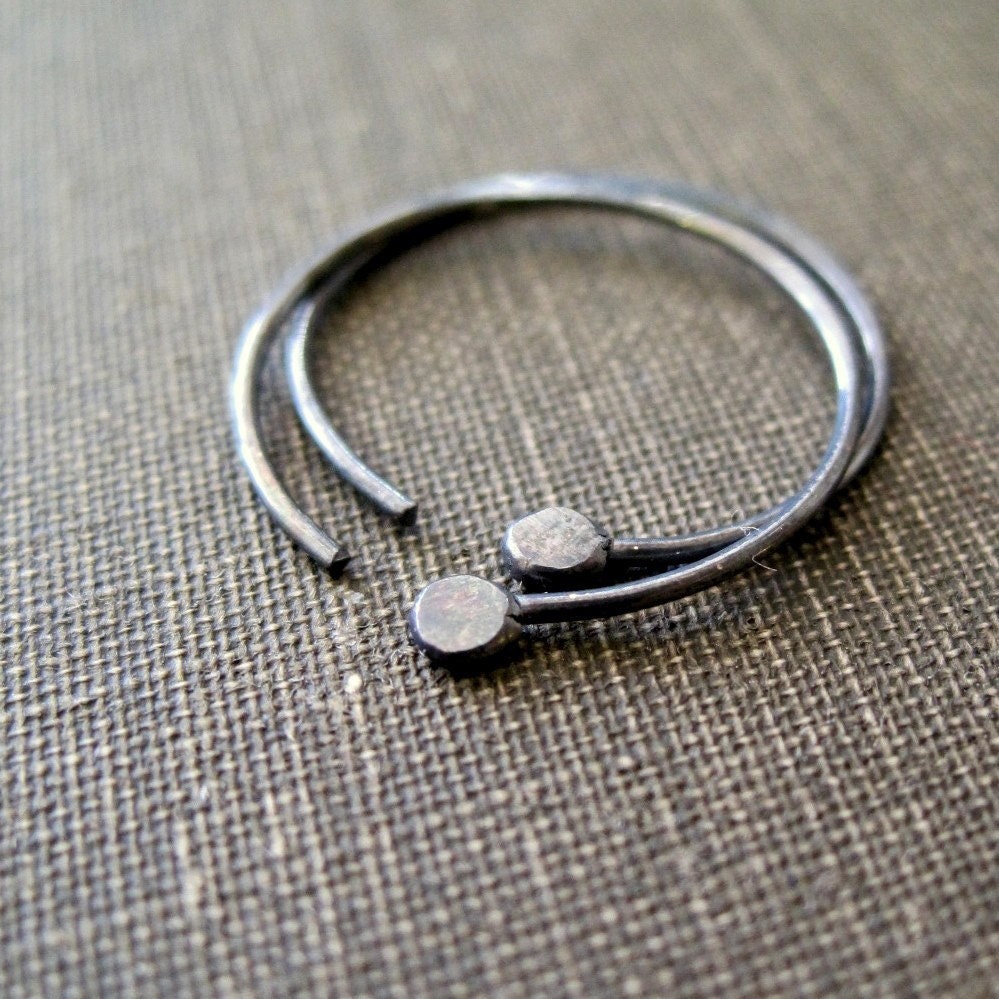 FreeShippingDeal - Period Hoops - small - oxidized