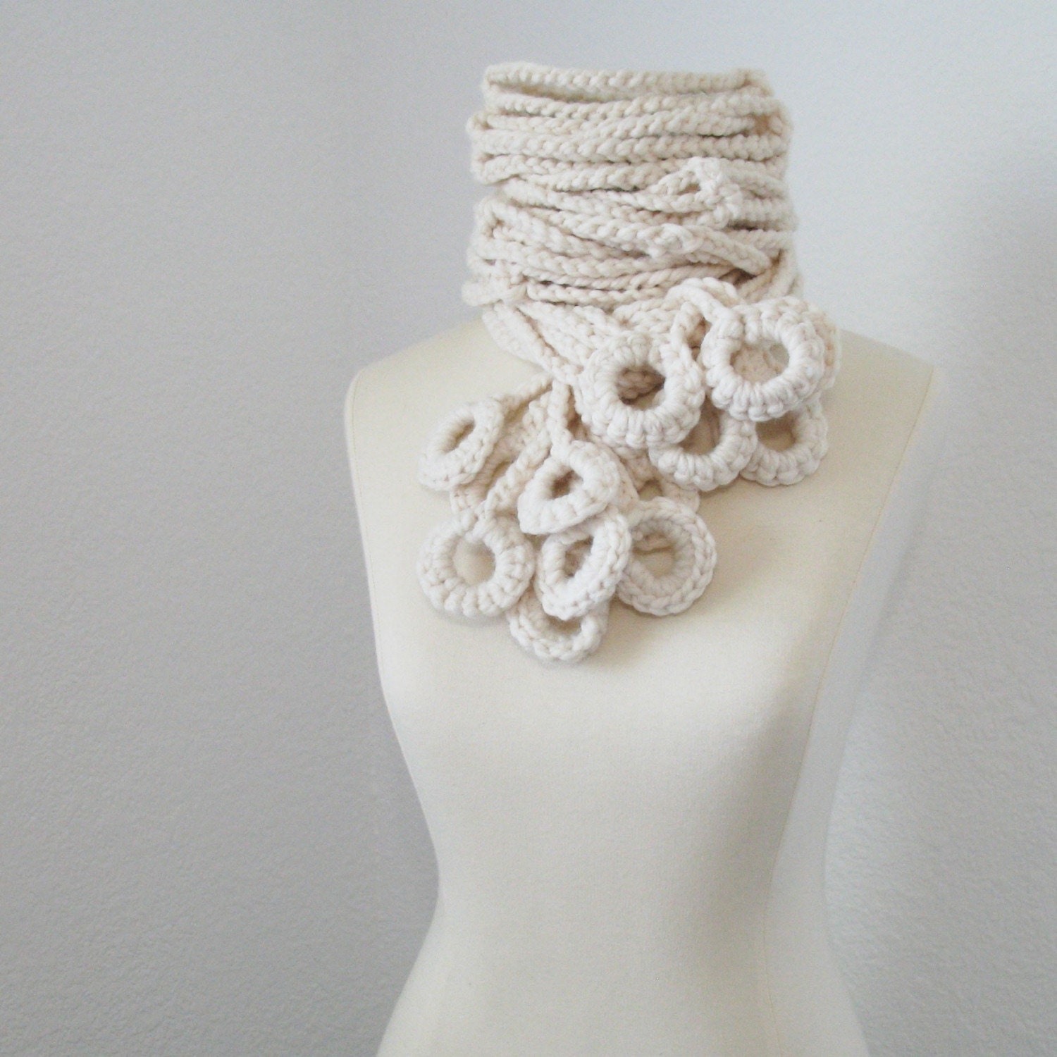 Winter White Mega Loops - FREE SHIPPING
