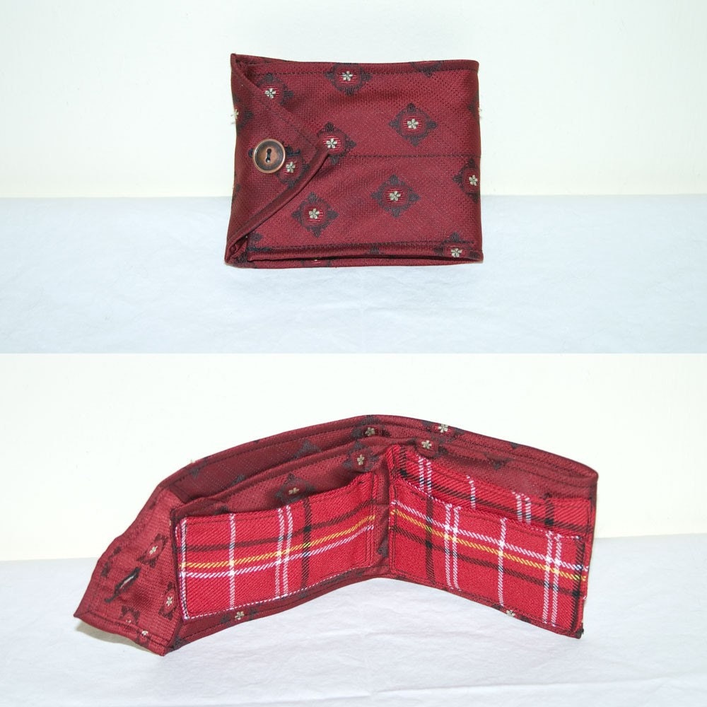No. 333 - Scarlet Necktie Billfold Wallet