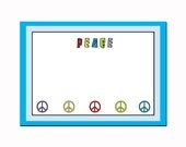 PEACE Note Card (Peace Sign) Set of 10