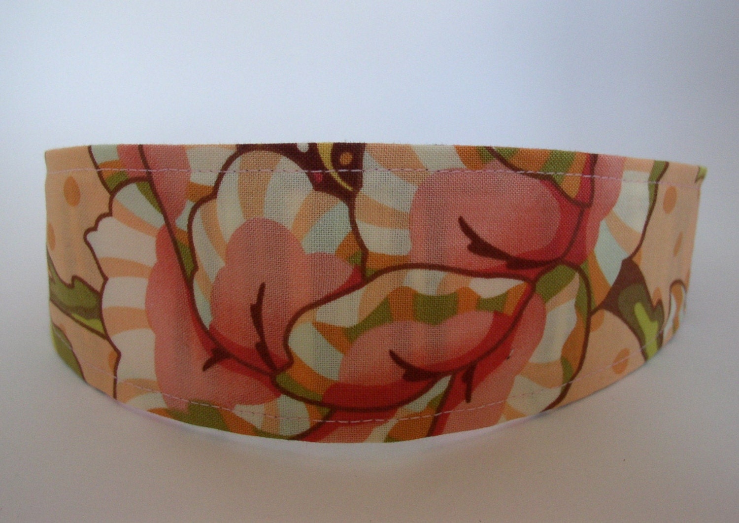 Handmade Reversible Headband - Rosy Blush