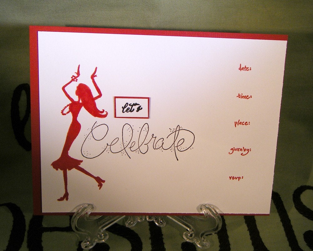 Dancing Girl Invites