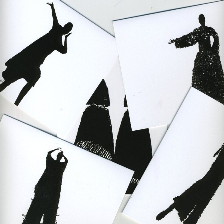 unruly shadow note cards
