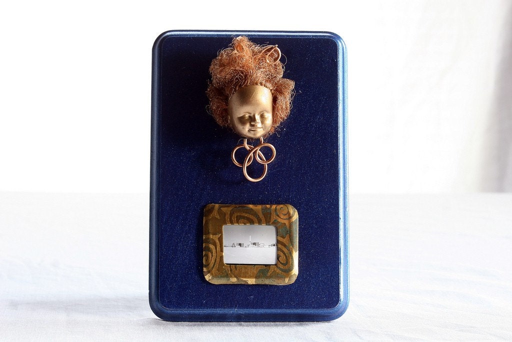 Creepy Doll Head Wall Hanging