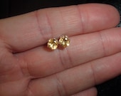 November Birthstone Citrine Stud Earrings