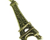 Paris Eiffel Tower Charms Jewelry Finding Antique Gold 6 pieces 1035