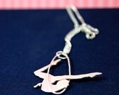 Circus Trapeze Artist Sterling Silver Pendant by Markhed