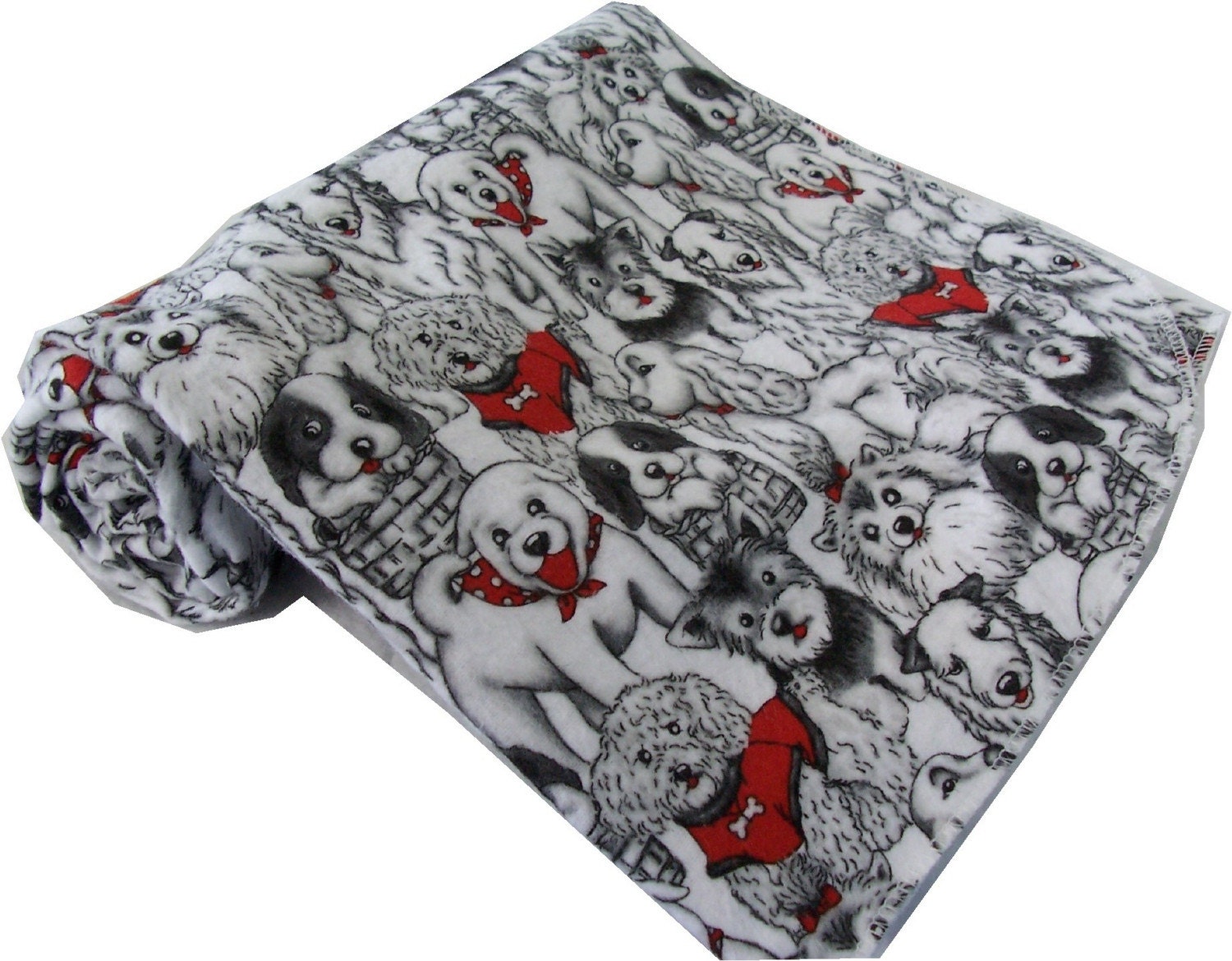 Dogs 34X40inch Flannel Baby Receiving Blanket